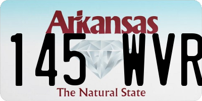 AR license plate 145WVR