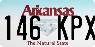 AR license plate 146KPX