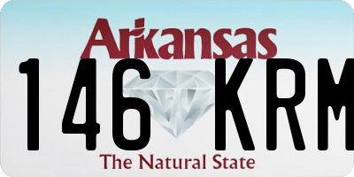 AR license plate 146KRM