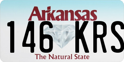 AR license plate 146KRS