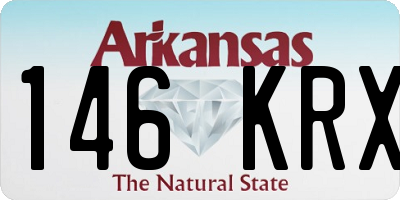 AR license plate 146KRX