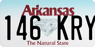 AR license plate 146KRY