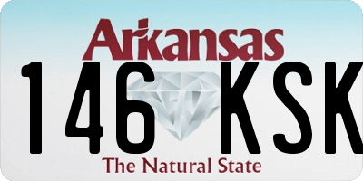 AR license plate 146KSK