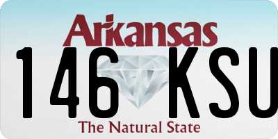 AR license plate 146KSU