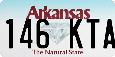 AR license plate 146KTA