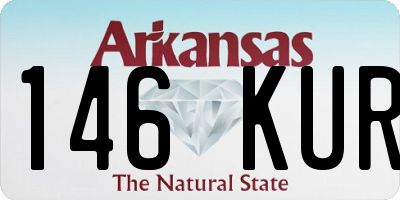 AR license plate 146KUR
