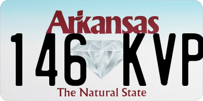 AR license plate 146KVP