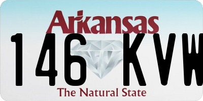 AR license plate 146KVW