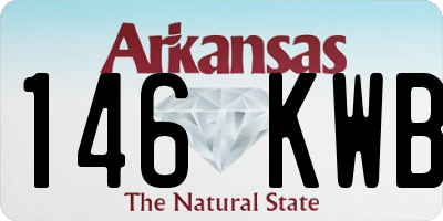 AR license plate 146KWB