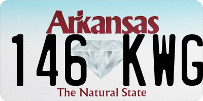 AR license plate 146KWG