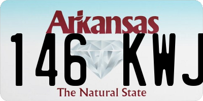 AR license plate 146KWJ