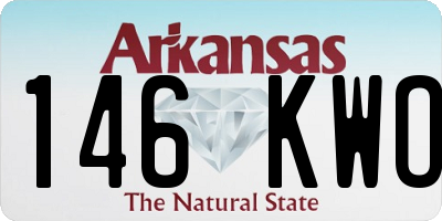 AR license plate 146KWO