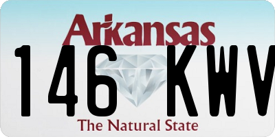 AR license plate 146KWV