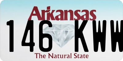 AR license plate 146KWW