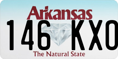 AR license plate 146KXO