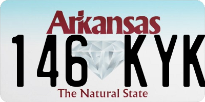 AR license plate 146KYK