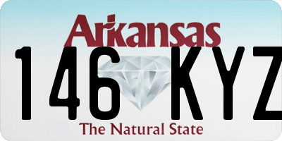 AR license plate 146KYZ