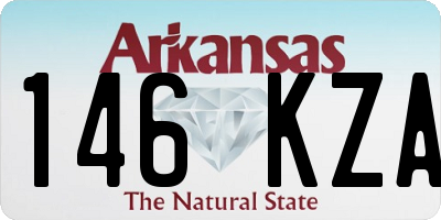 AR license plate 146KZA