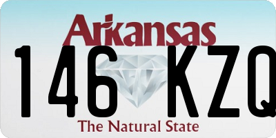 AR license plate 146KZQ