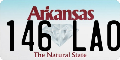 AR license plate 146LAO