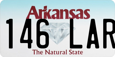 AR license plate 146LAR