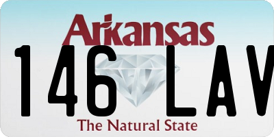 AR license plate 146LAV