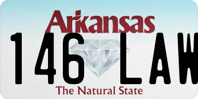 AR license plate 146LAW
