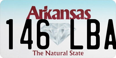 AR license plate 146LBA