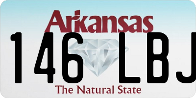 AR license plate 146LBJ