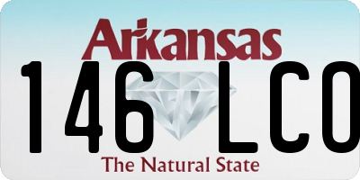 AR license plate 146LCO
