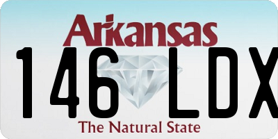 AR license plate 146LDX