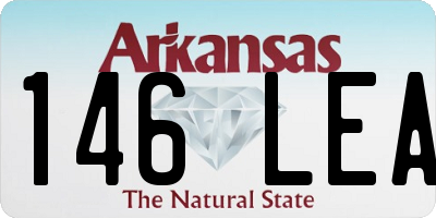 AR license plate 146LEA