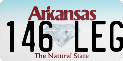 AR license plate 146LEG