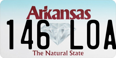 AR license plate 146LOA