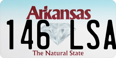 AR license plate 146LSA