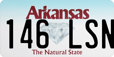 AR license plate 146LSN