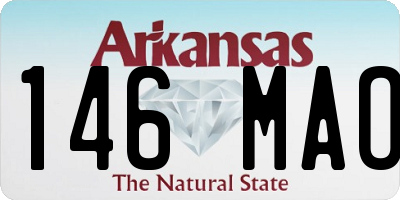 AR license plate 146MAO