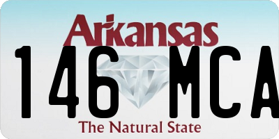 AR license plate 146MCA