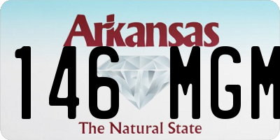 AR license plate 146MGM