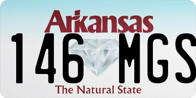 AR license plate 146MGS