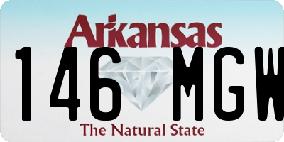 AR license plate 146MGW