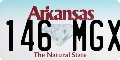 AR license plate 146MGX
