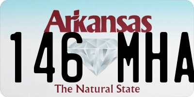 AR license plate 146MHA