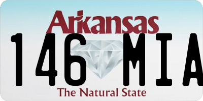 AR license plate 146MIA