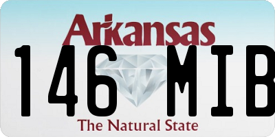 AR license plate 146MIB