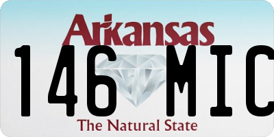 AR license plate 146MIC