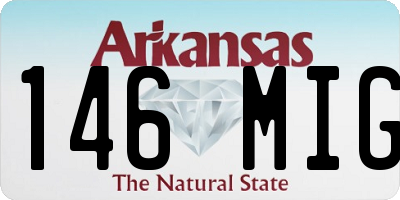 AR license plate 146MIG