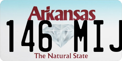AR license plate 146MIJ