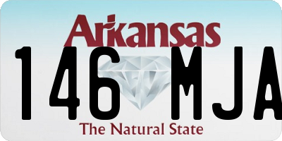 AR license plate 146MJA