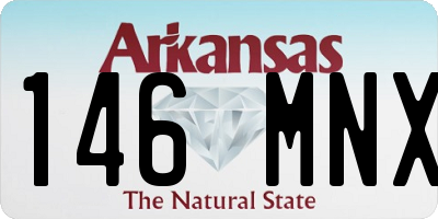 AR license plate 146MNX